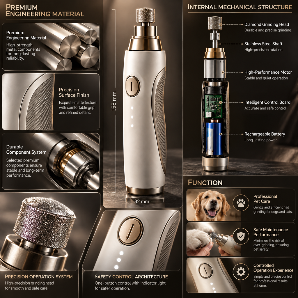 Arvethion™ Cordless Pet Nail Grinder