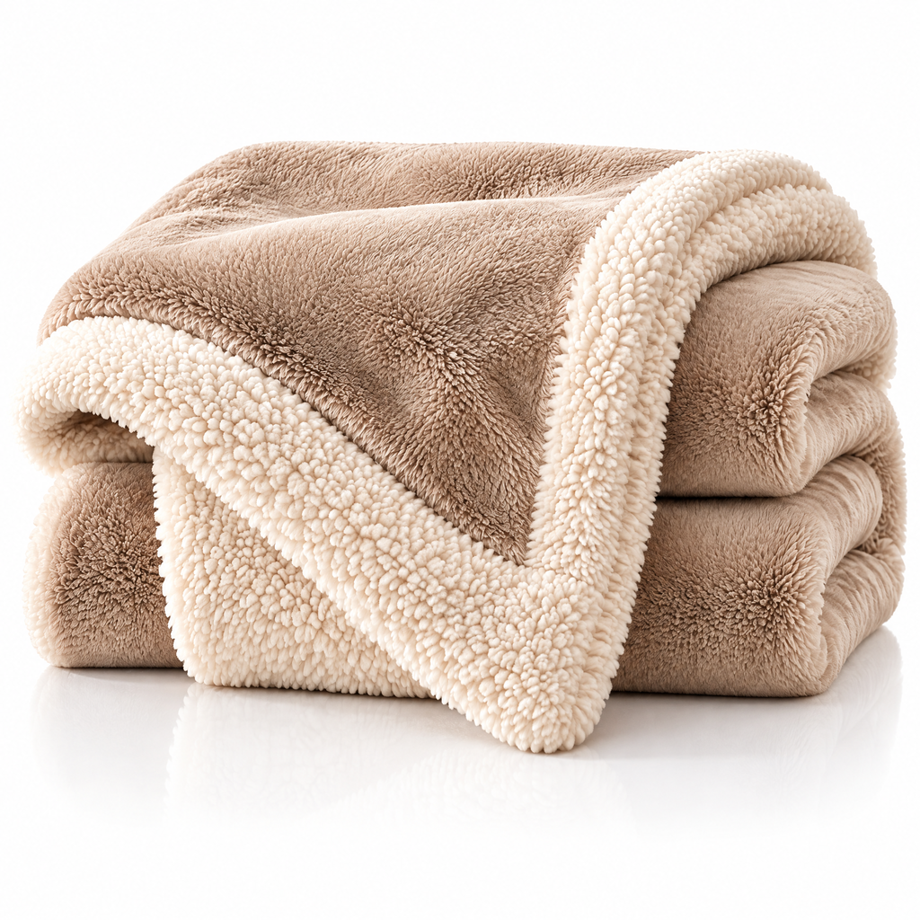 Arvethion™ Sherpa-Lined Plush Throw Blanket