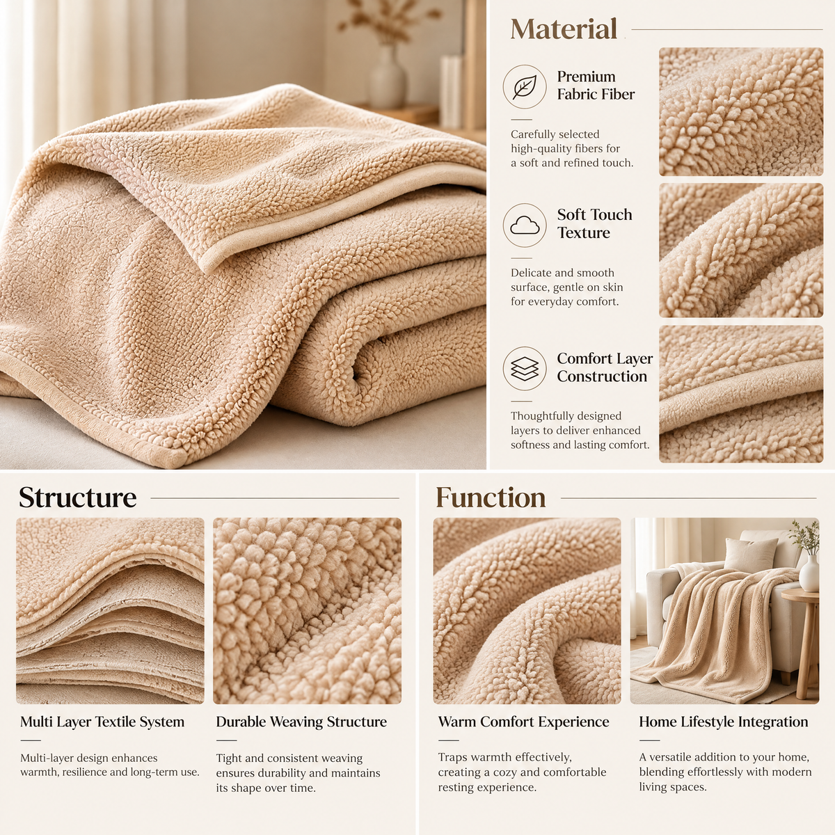 Arvethion™ Ultra-Soft Fleece Comfort Blanket