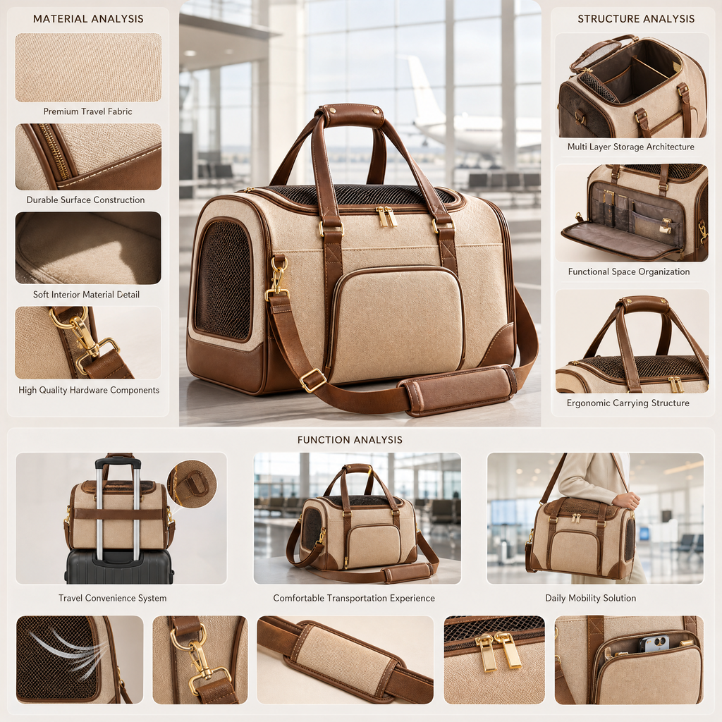 Arvethion™ Ventilated Pet Travel Carrier