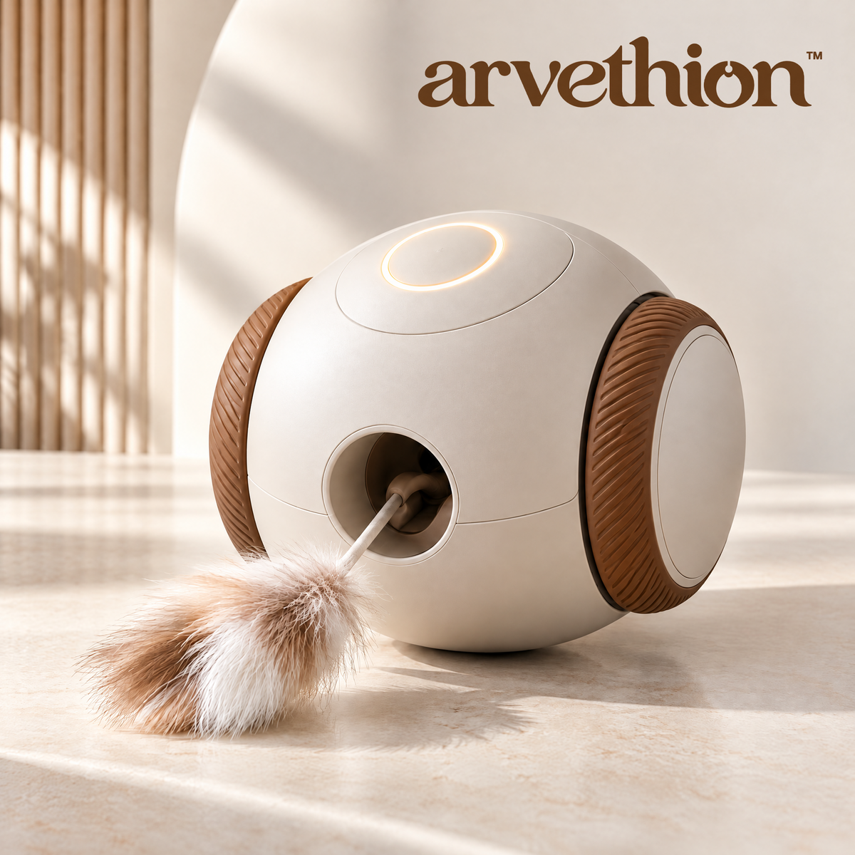Arvethion™ Automatic Rolling Cat Teaser Toy